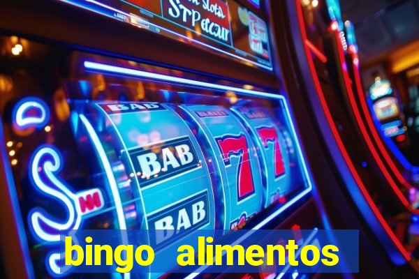 bingo alimentos para imprimir